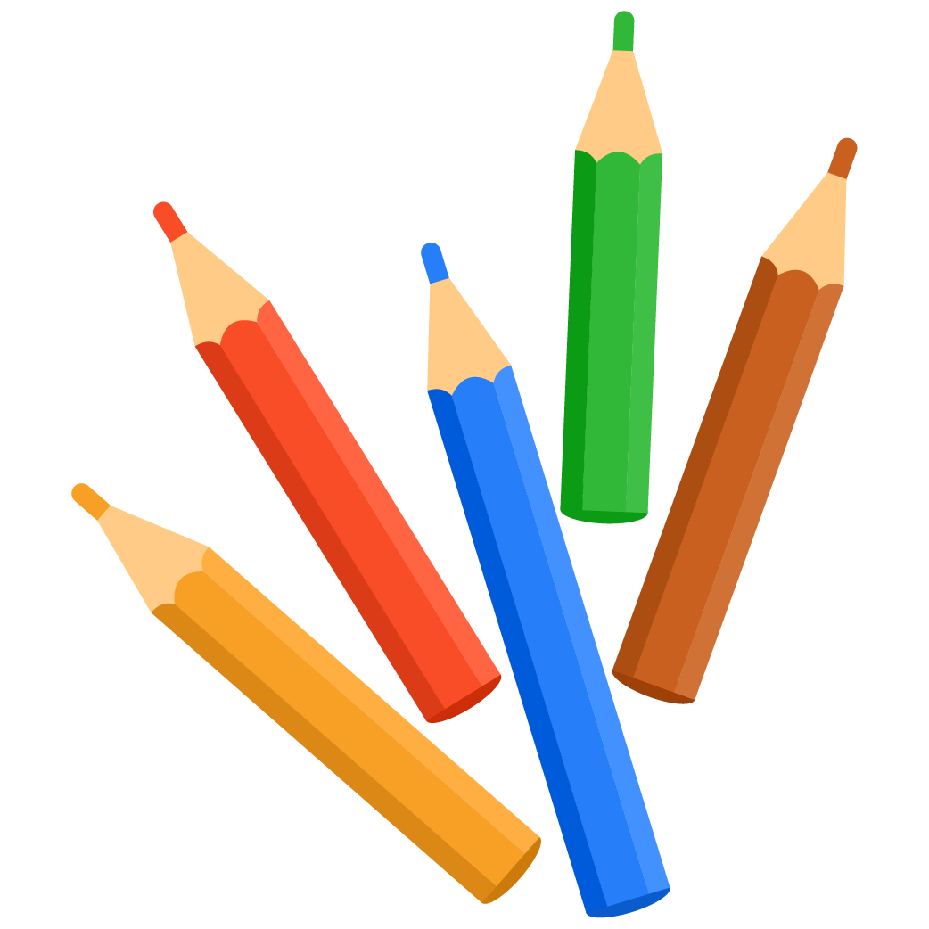 Illustration of Colored Pencils