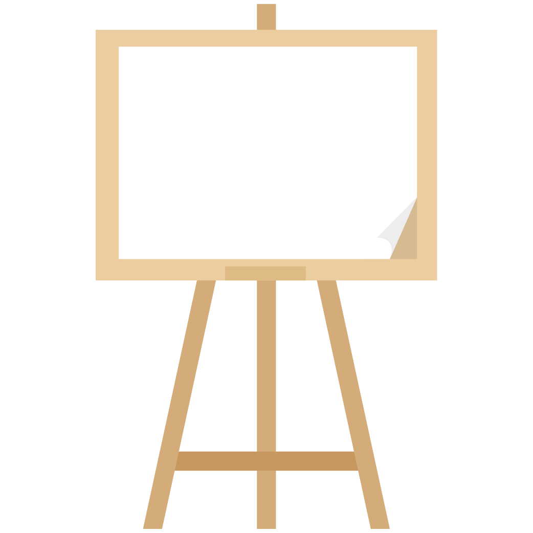 Illustration of an Easel